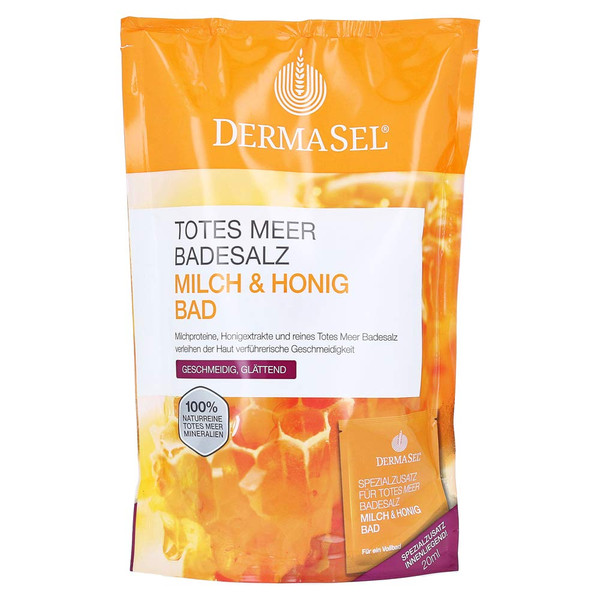 DermaSel Spa Dead Sea Bath Salt Milk and Honey 400g