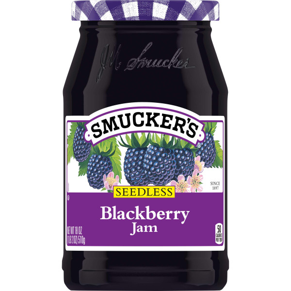 Smucker's Seedless Blackberry Jam, 18 Ounces (Pack of 6)