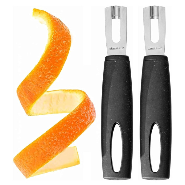 A Bar Above Premium Quality Channel Knife, Stainless Steel Bar Tool, Garnish for Cocktail Mixers, Lemon Zester, and Fruit Peeler, Professional Grade Bar Accessory, Durable Citrus Knife A Bar Above Premium Quality Channel Knife, Stainless Steel Bar Tool, Garnish for Cocktail Mixers, Lemon Zester, and Fruit Peeler, Professional Grade Bar Accessory, Durable Citrus Knife