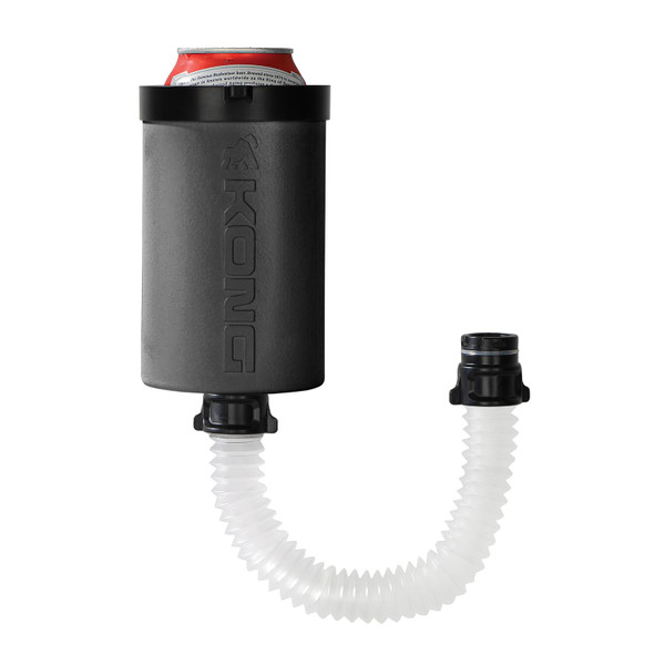 The Kong 2.0 - A Portable Can or Bottle Cooler/Cup With A Detachable, Expandable, Hose To Funnel Your Drink (Black) The Kong 2.0 - A Portable Can or Bottle Cooler/Cup With A Detachable, Expandable, Hose To Funnel Your Drink (Black)