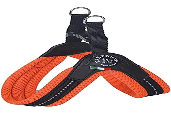 Tre Ponti Easy Fit Mesh Fix Neon Dog Harness, Size 2, Orange