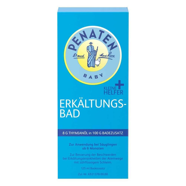 Penaten Baby Herbal Bath Additive, Little Helper, Baby Bathing from 6 Months, with Thyme Oil, 125 ml.