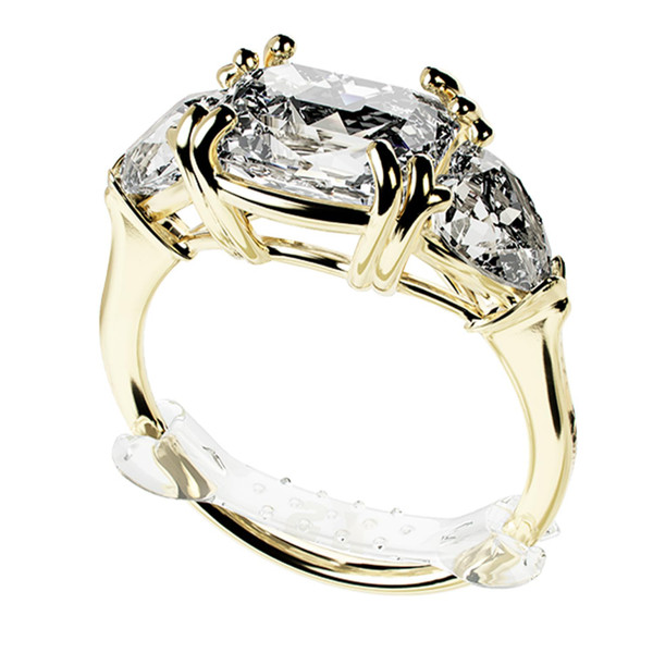 Chrome Cherry Ringo, Invisible Ring Size Adjuster for Loose Rings with 6 Sizes, Clear Ring Band Sizer Guard for Loose Jewelry, Multipack, 10 Count