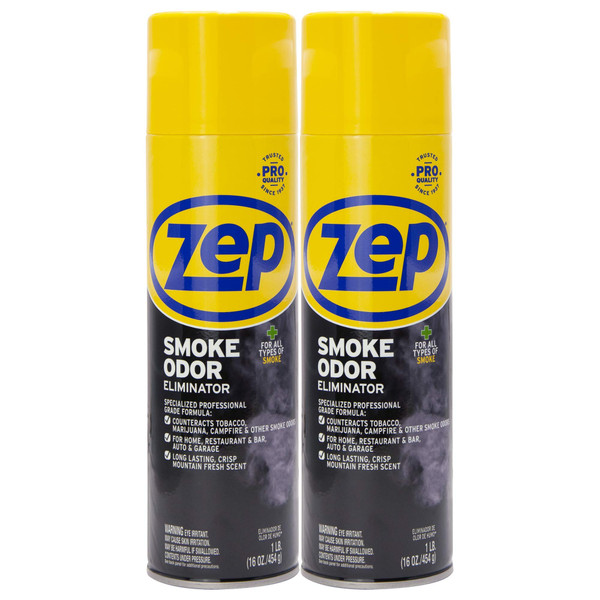 Zep Commercial Smoke Odor Eliminator 16 Ounce - 2-Pack