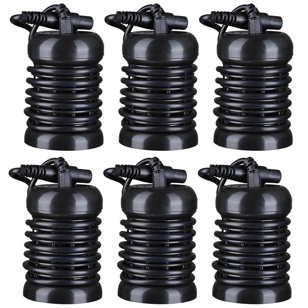 AW 6 Pack Round Arrays for Ionic Detox Foot Bath Spa Cleanse Machine Replacement Array Accessory Black