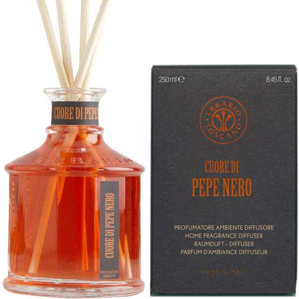 Erbario Toscano Home Fragrance Reed Oil Diffuser 250ml (Black Pepper)