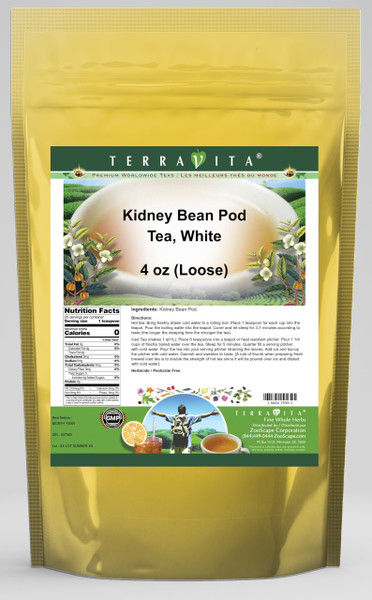 Kidney Bean Pod Tea, White (Loose) (4 oz, ZIN: 427583)