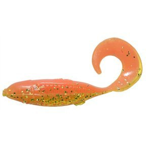 Arkie Lures PRM-2-3-10 2.5" XL Pro-Model Curltail Minnows - 10 Pack - 3-Orange-Chart