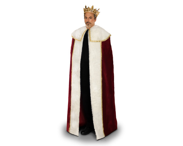 Sunnywood Men's Lava Diva King's Cloak Costume One Size Red Sunnywood Men's Lava Diva King's Cloak Costume One Size Red