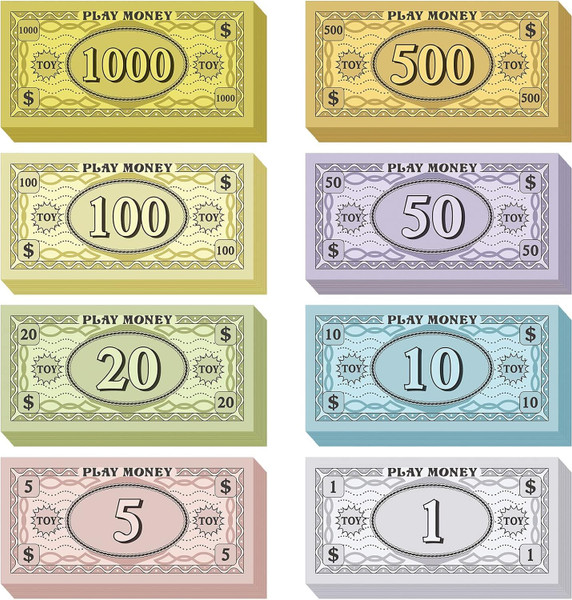 Powza Prop Money Play Money 140 Pcs