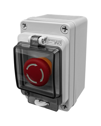 Emergency Stop Button with Box 660V 10A Waterproof for Outdoor ...