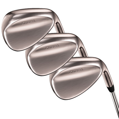 Zebra Golf Tour Grind Wedge Set - Chrome Putter,