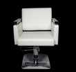 SILLA DE ESTILO FIJA BLANCA BRAZOS CON MADERA BASE CUADRADA