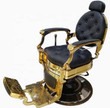 SILLA BARBERO LUXOR VINTAGE NEGRA Y DORADO