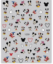 CALCOMANIA PARA LAS UÑAS DE MICKEY Y MINNIE