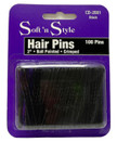 SOFT'N STYLE ORQUILLAS BLACK 2' PK100