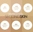 COLORINA SECOND SKIN FOUNDATION PERFECT BEIGE #3