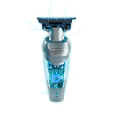 GAMMA+ CYBORG PROFESSIONAL METAL HAIR TRIMMER WITH DIGITAL BRUSHLESS MOTOR 7500RPMS. ESTACION DE ACOPLAMINETO LED ANTIDESPLAZANTE.