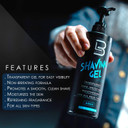 LEVEL3 SHAVING GEL AQUA 500ML