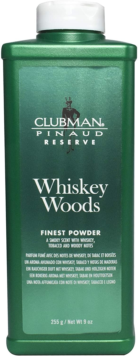 TALCO CLUBMAN RESERVE WHISKEY WOODS SMOKY SCENT 9 OZ