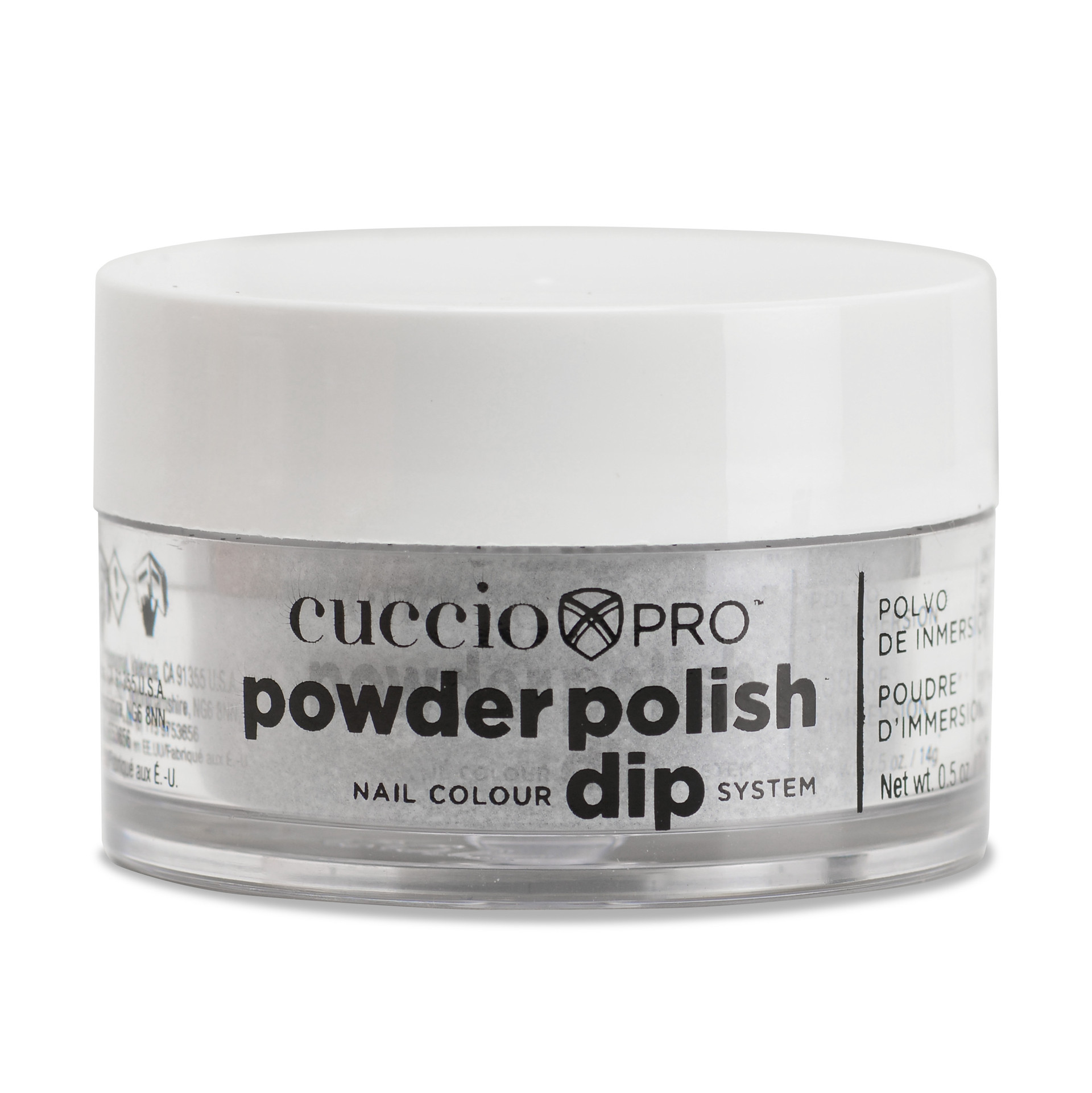 DIP POWDER BLACK GLITTER .5
