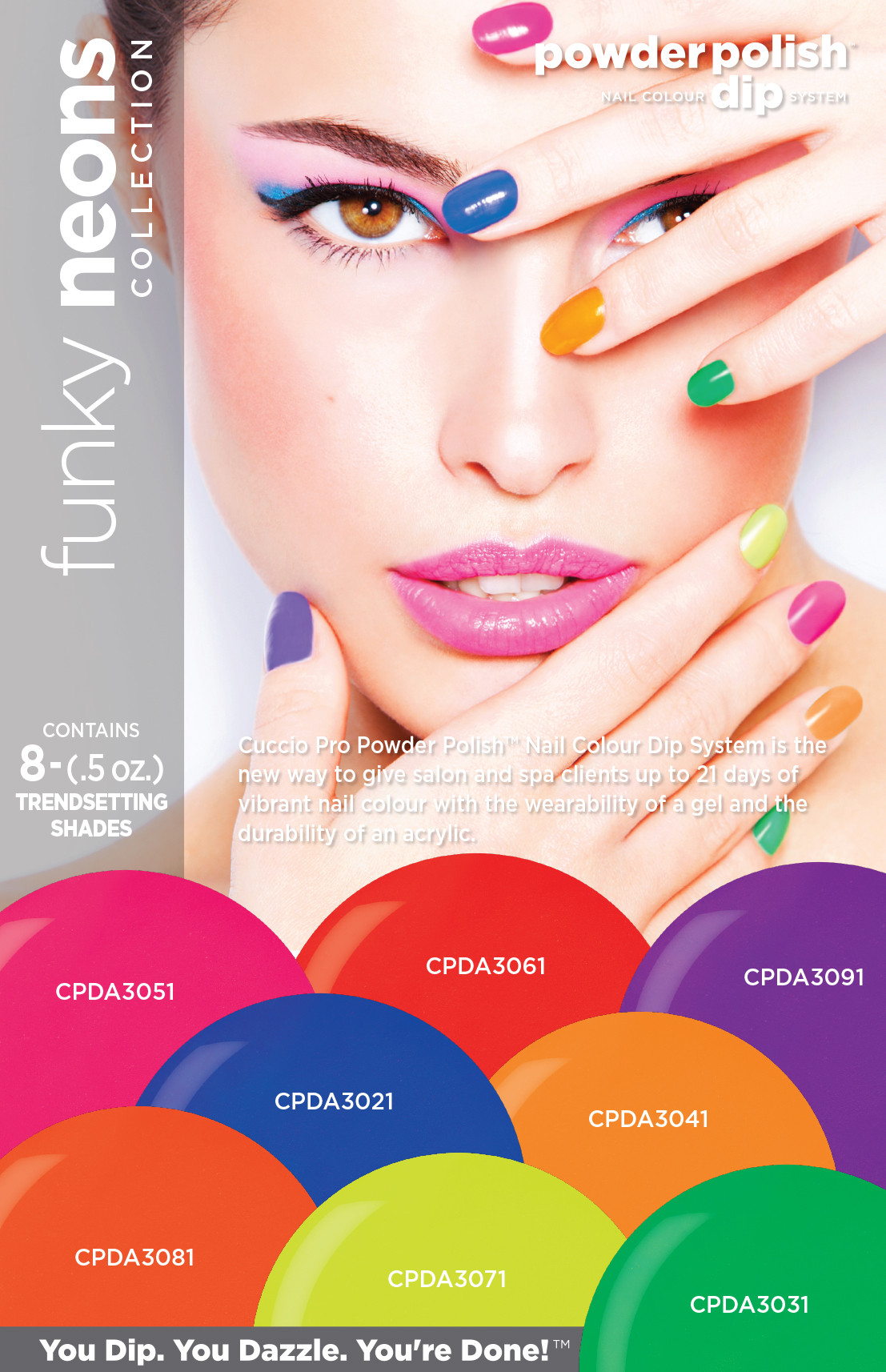 DIP POWDER COLLECTION NEON 8 COLORES