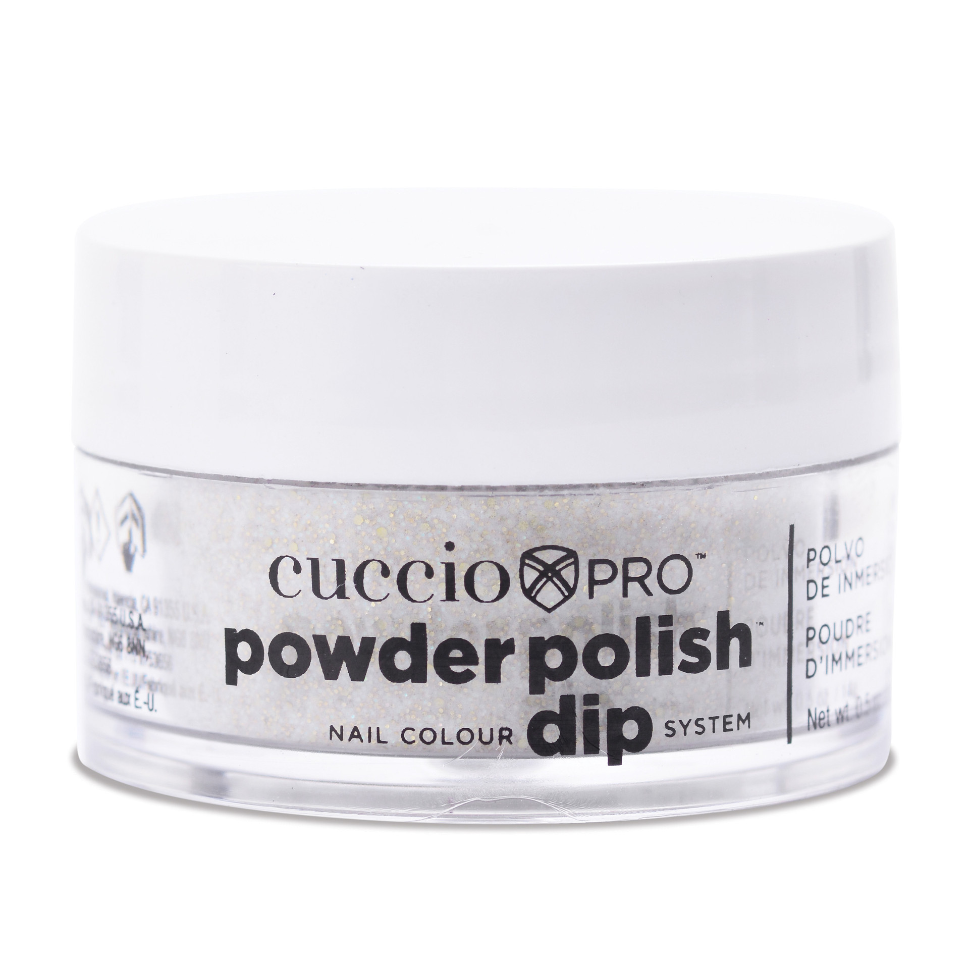 POWDER POLISH DIP 0.5 PLATINUM SILVER GLITTER