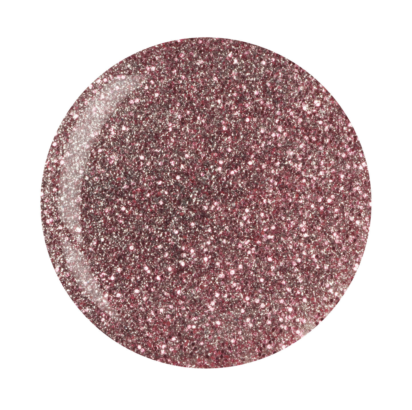POWDER POLISH DIP NAIL COLOUR SYSTEM SILVER W/ BABY PINK GLITTER 1 OZ.