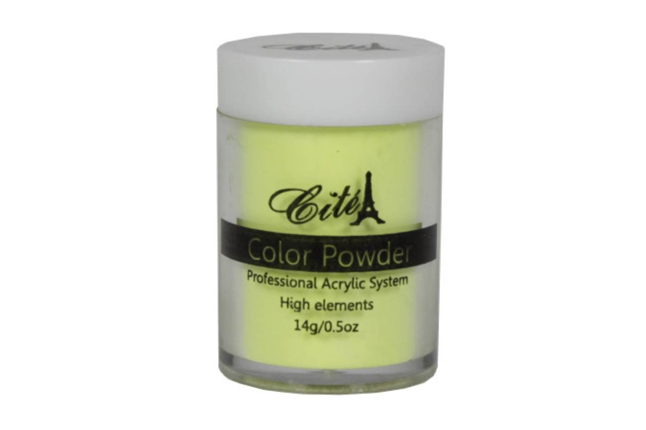 COLOR ACRYLIC POWDER YELLOW NEON .9 OZ