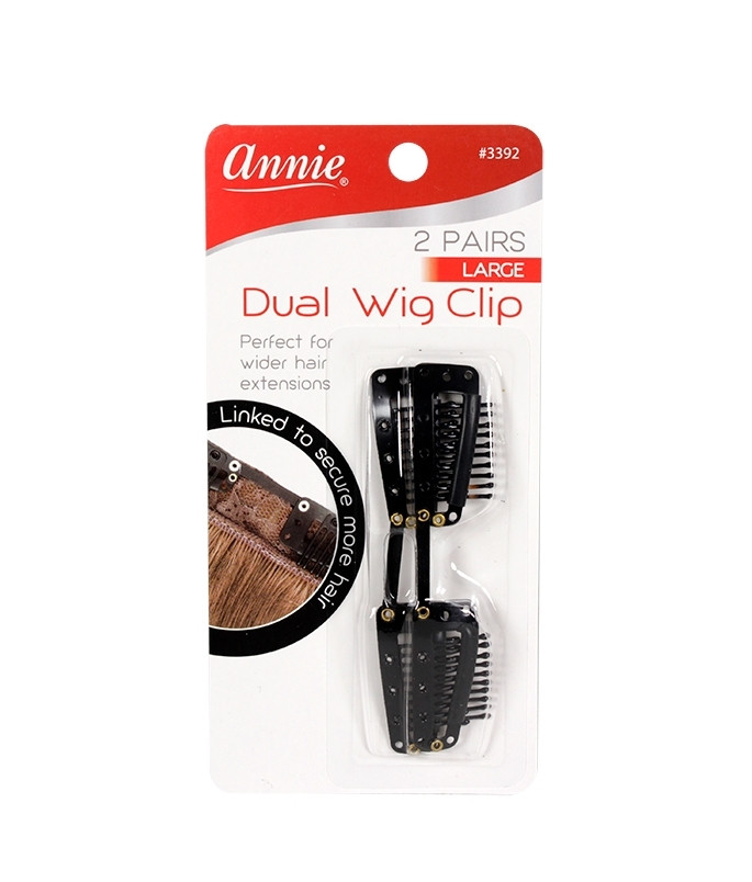 ANNIE DUAL WIG CLIP LARGE 2PCS #3392
