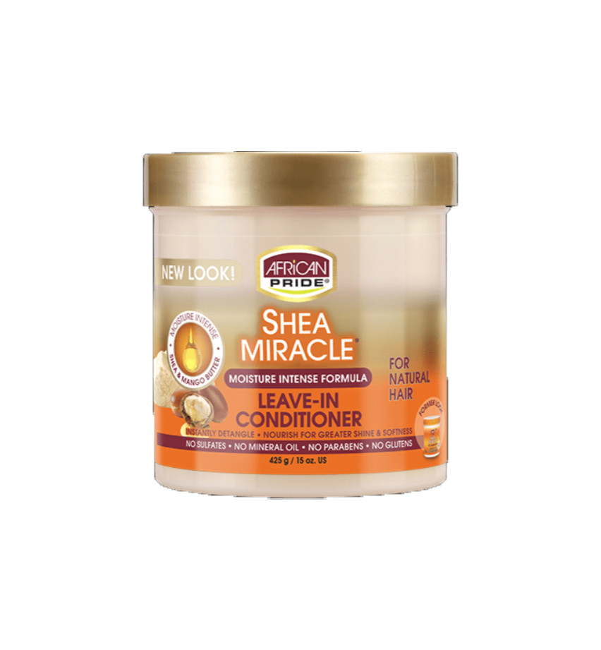 AFRICAN PRIDE SHEA MIRACLE MOISTURE INTENSE FORMULA LEAVE IN CONDITIONER 15 OZ