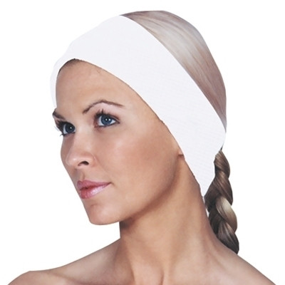 SCALPMASTER HEAD BAND WAFFLE WHITE