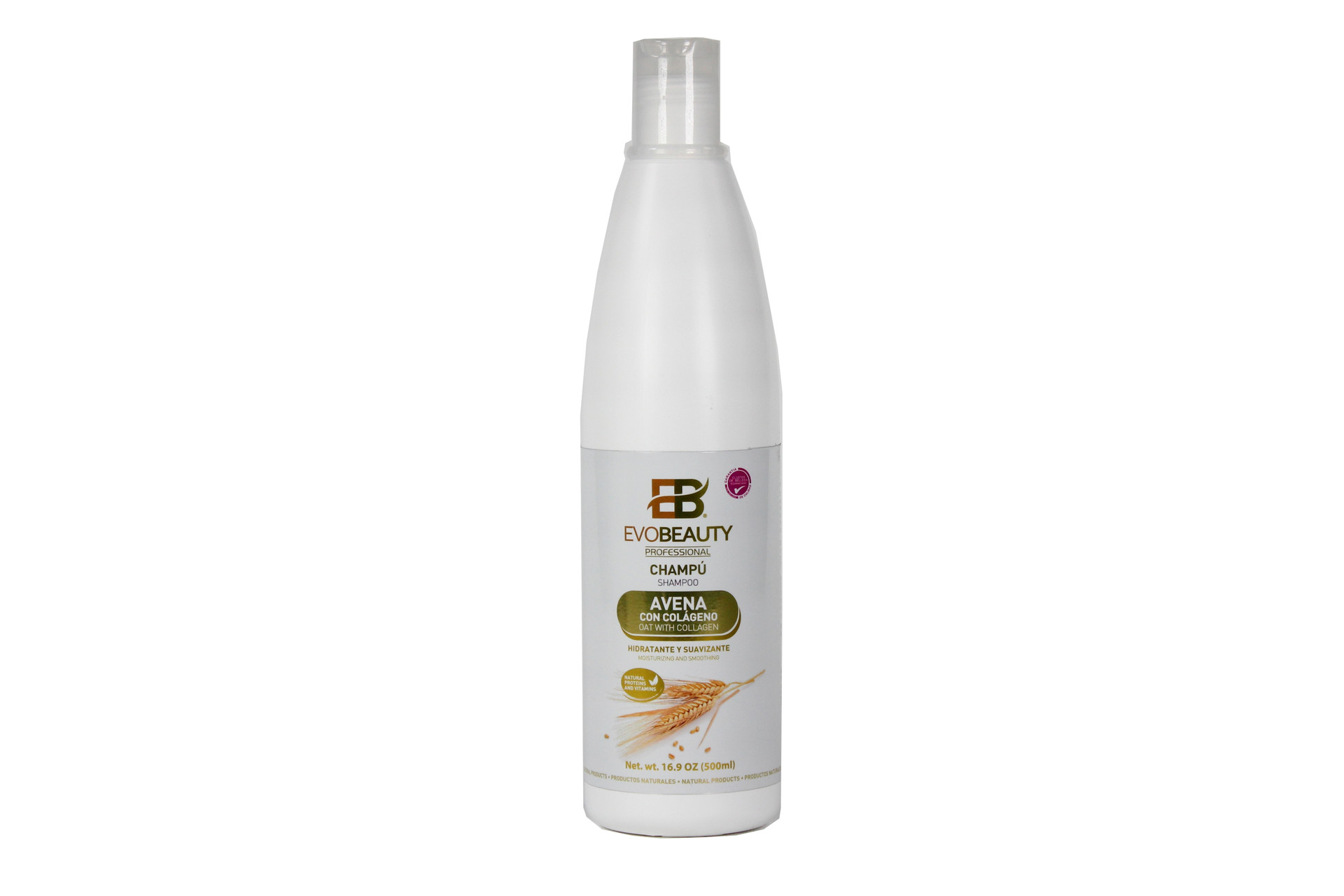 EVO BEAUTY SHAMPOO AVENA CON COLÁGENO 16 OZ
