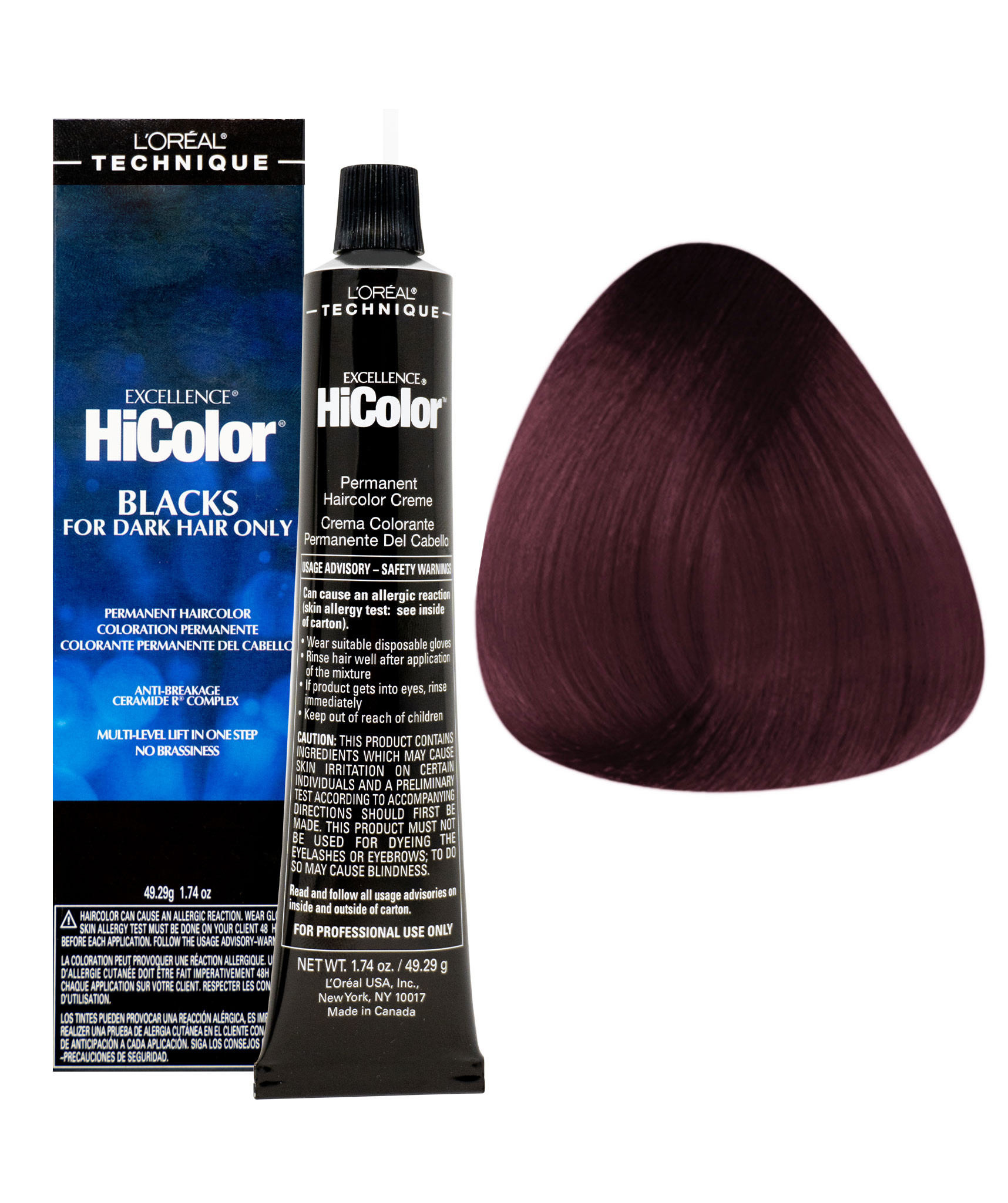 TINTE LOREAL EXCELLENCE HICOLOR H23 BLACK PLUM