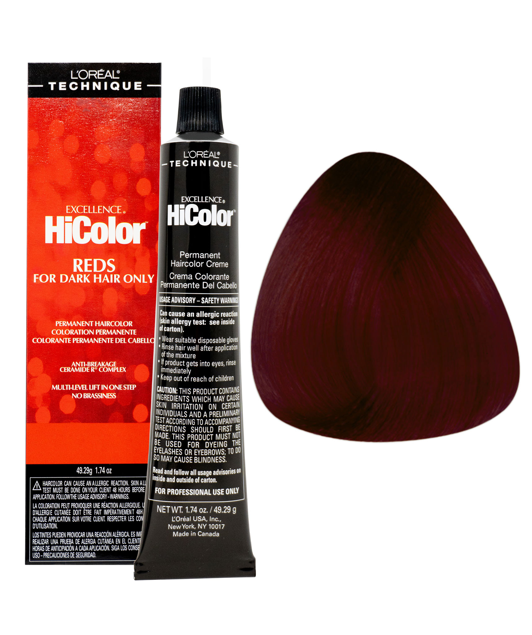 TINTE LOREAL EXCELLENCE HICOLOR REDS H12 DEEP AUBURN RED