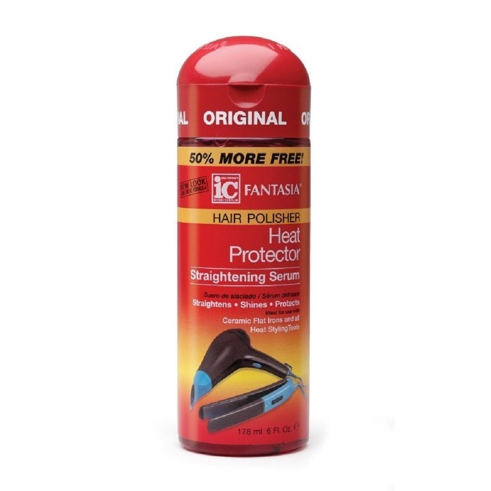 IC FANTASIA HEAT PROTECTOR HAIR POLISHER STRAIGHTENING SERUM 6 OZ