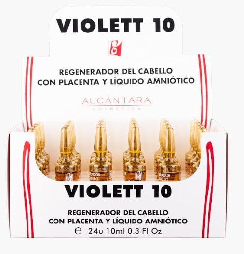ALCANTARA COSMETICA VIOLETT 10 TONICO CAPILAR CON PLACENTA Y LIQUIDO AMNIOTICO .15 OZ (1 AMPULA)