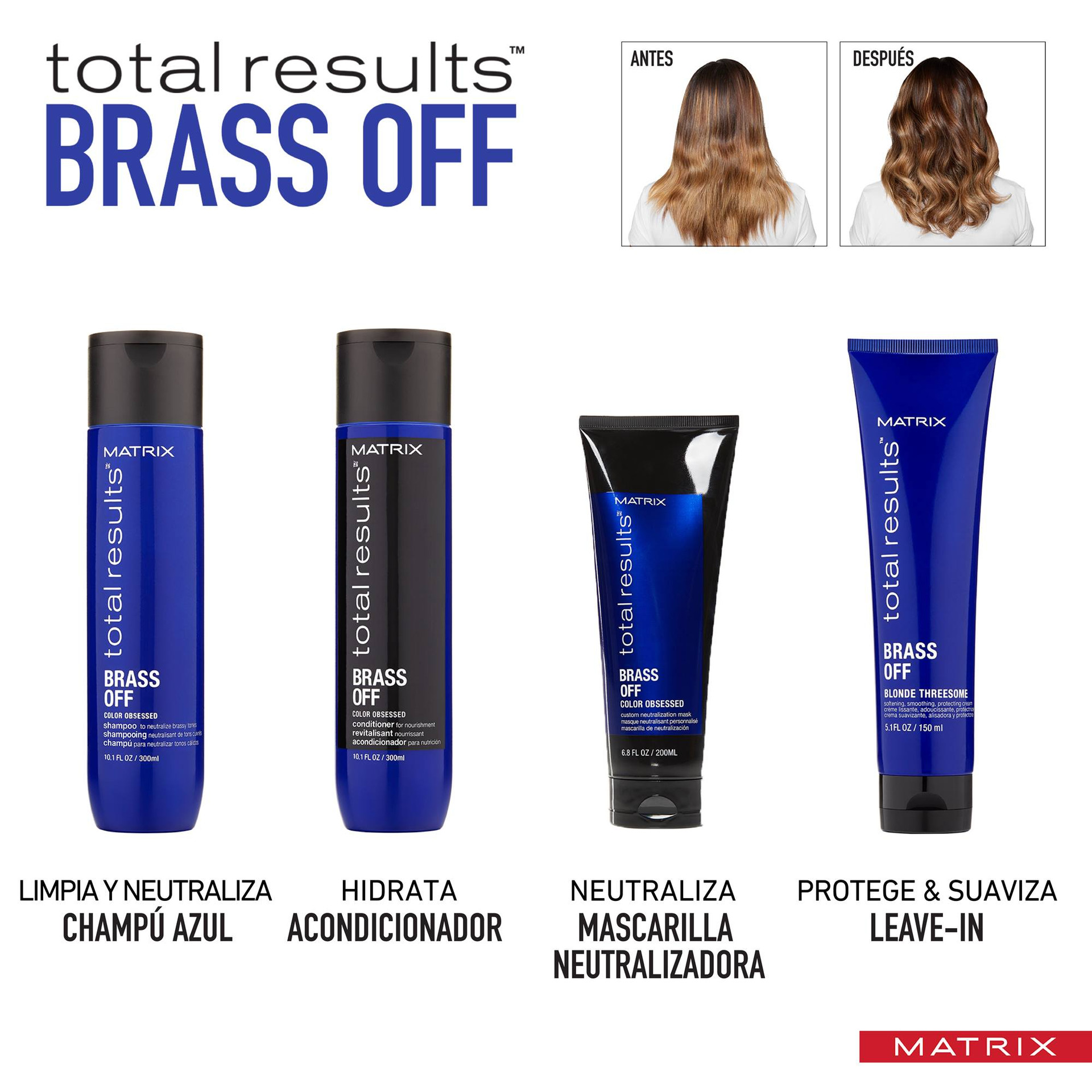 MATRIX TOTAL BRASS OFF MASK COLOR OBSESSED 1 OZ