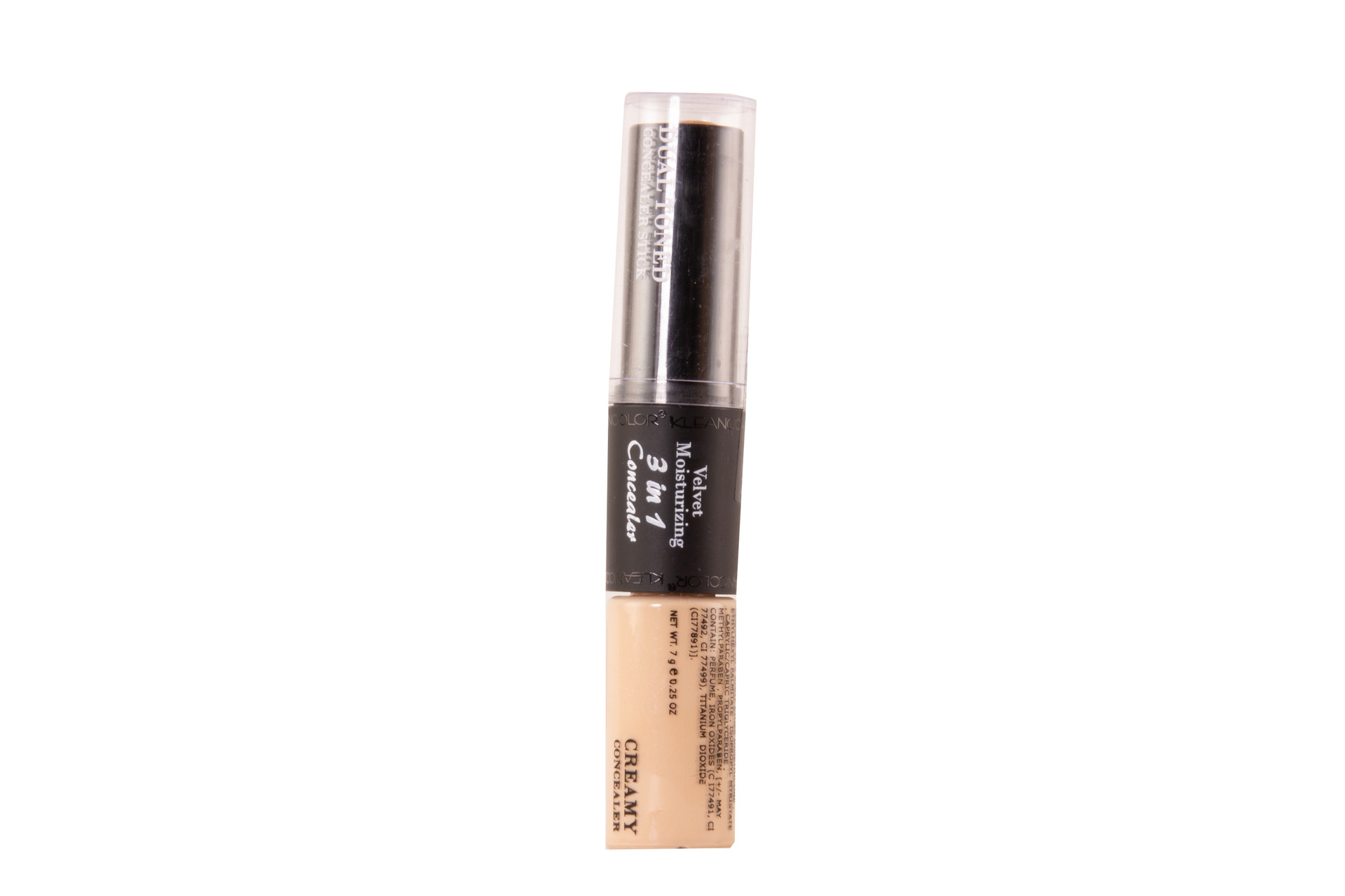 KLEANCOLOR VELVET MOISTURIZING 3 IN 1 CONCEALER TRANSLUCENT BEIGE 0.25 OZ