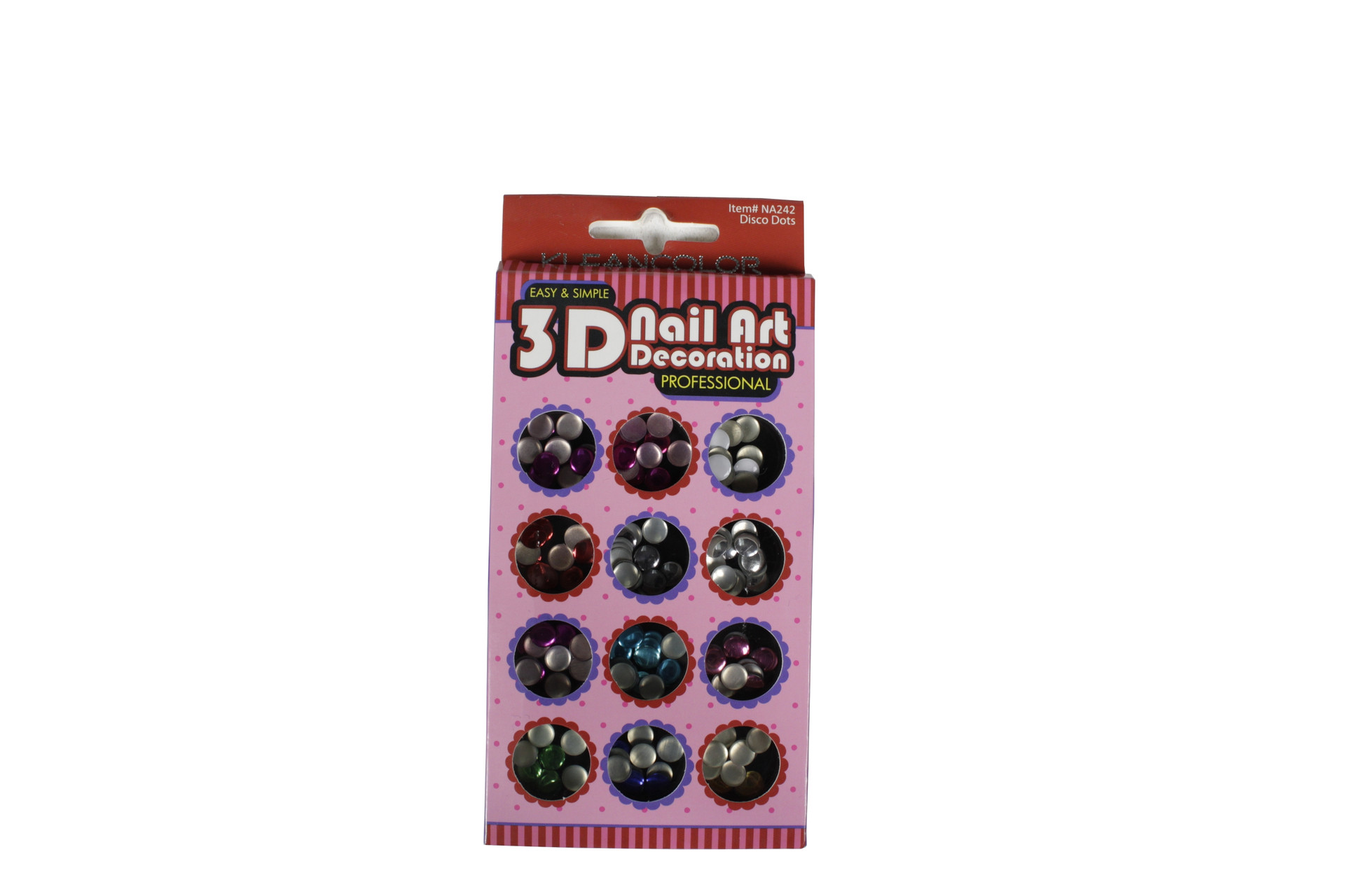 3D NAIL ART DECORATION DISCO DOTS PK 12 1 OZ