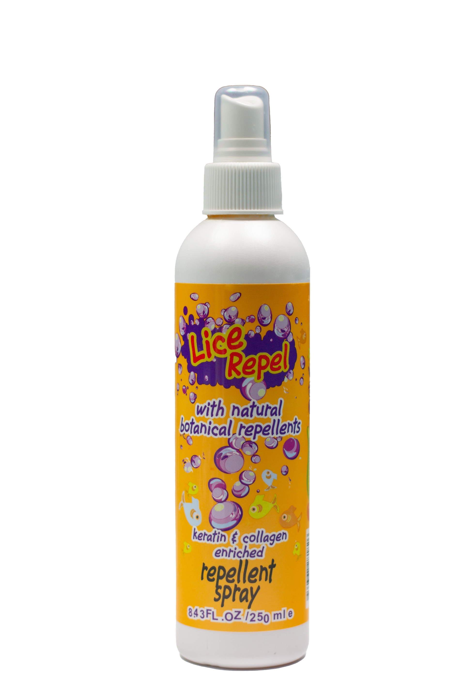 LICE REPEL REPELLENT SPRAY WITH NATURAL BOTANICAL REPELLENTS KERATINA & COLLAGEN ENRICHED 8.43 OZ