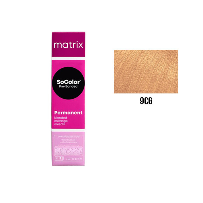 SOCOLOR BLENDED COLLECTION 9CG LIGHT BLONDE COPPER GOLD 3 OZ