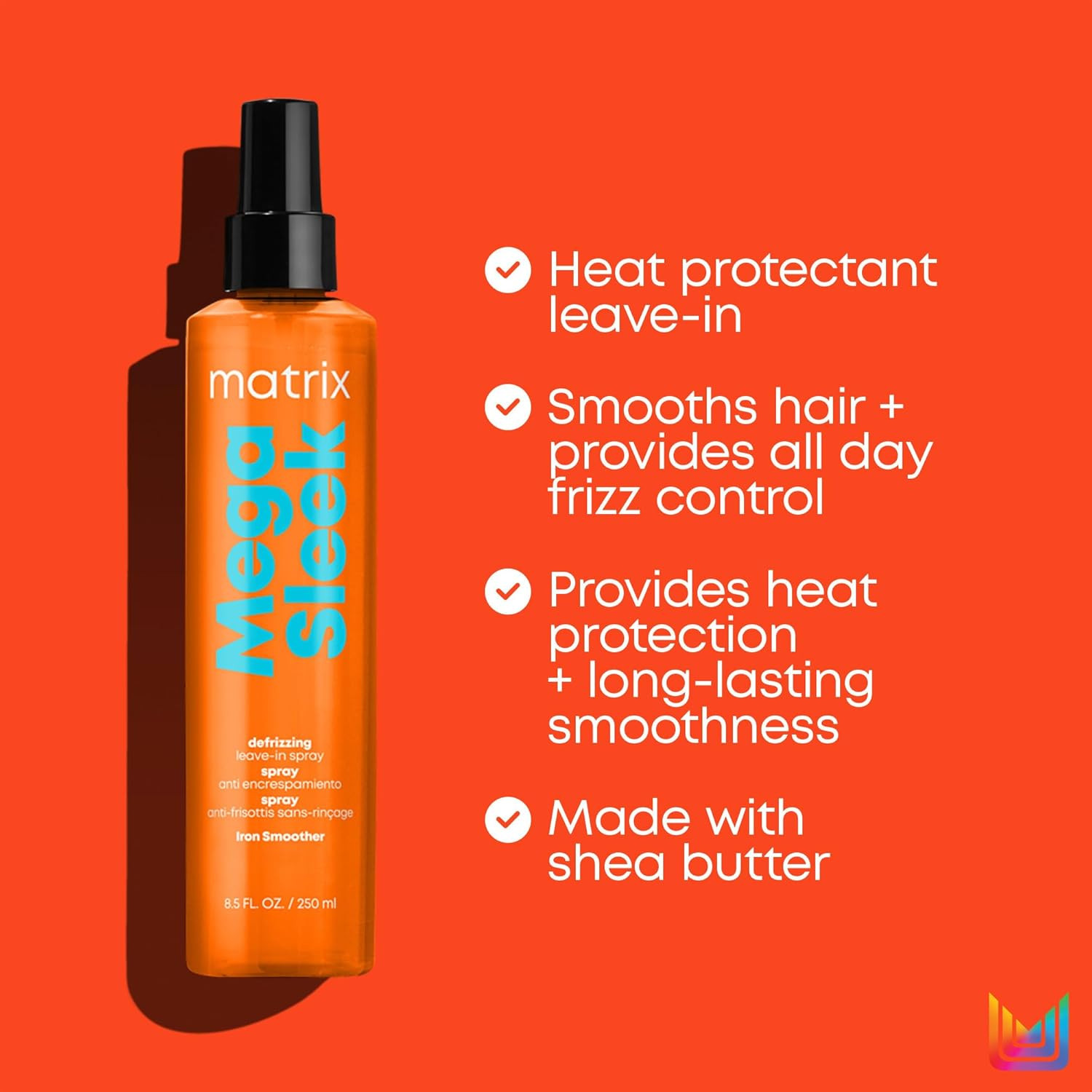 MATRIX MEGA SLEEK DEFRIZZING LEAVE-IN 250 ML