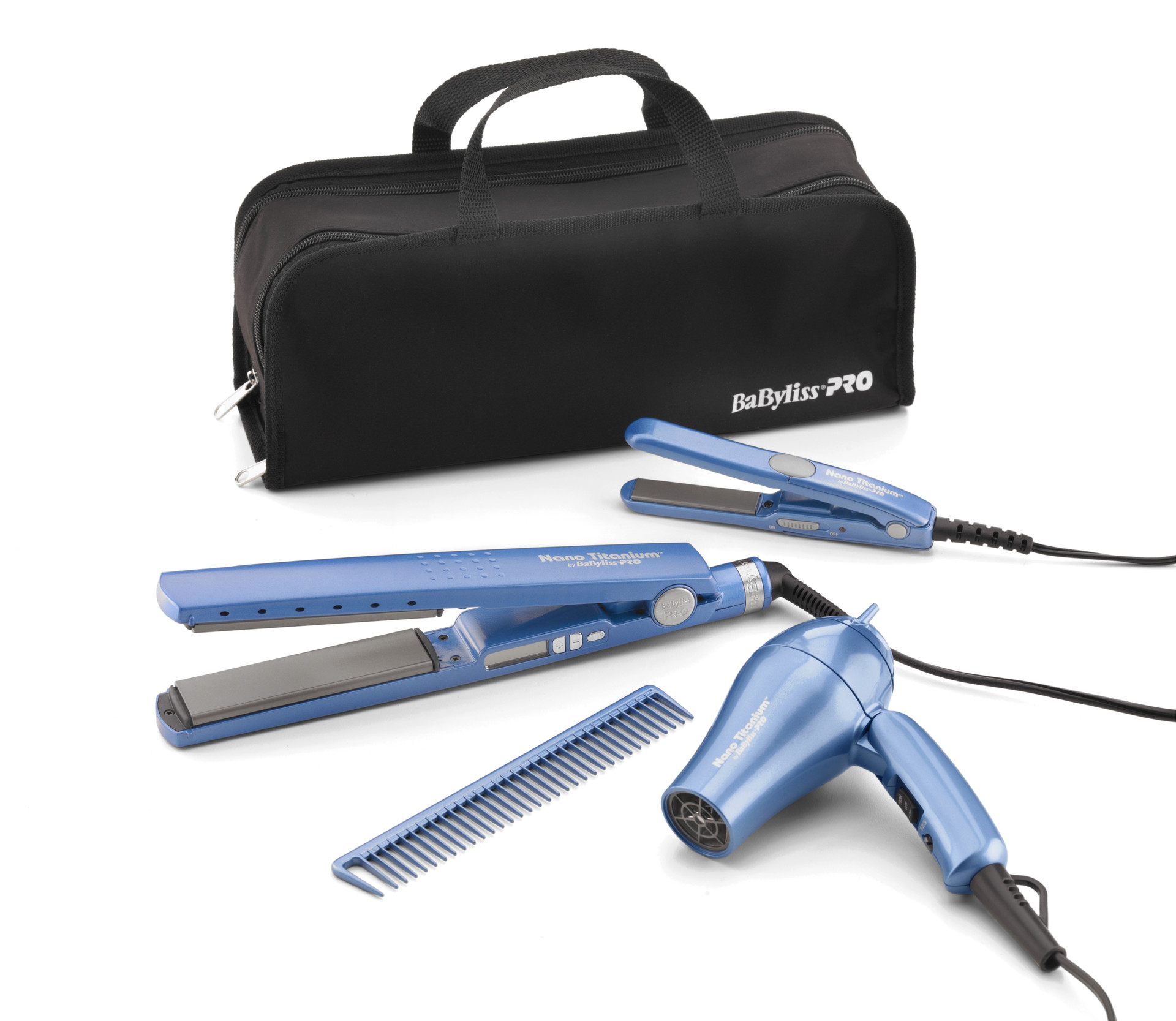 BABYLISS PRO NANO TITANIUM TOOLS BOX 5PCS