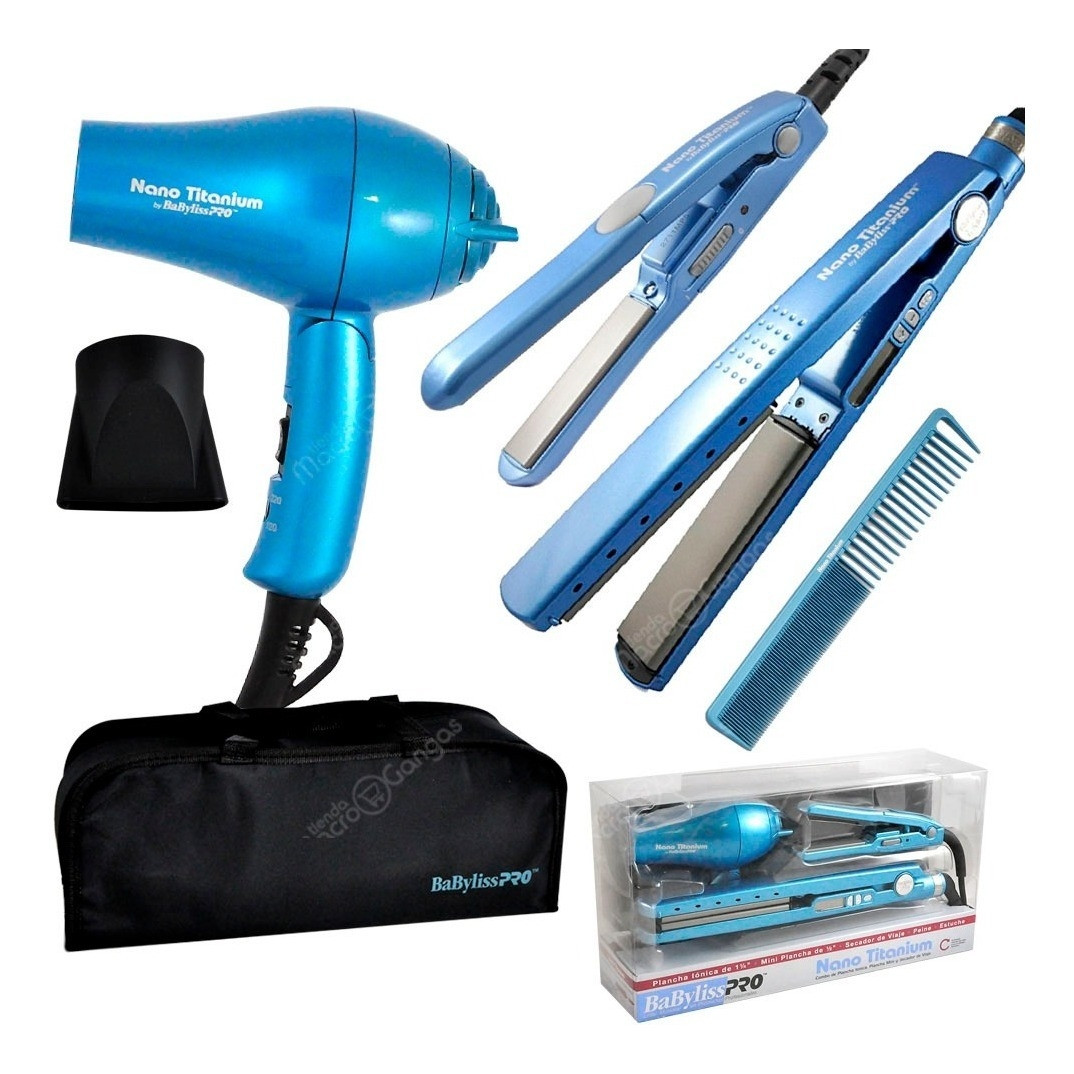 BABYLISS PRO NANO TITANIUM TOOLS BOX 5PCS