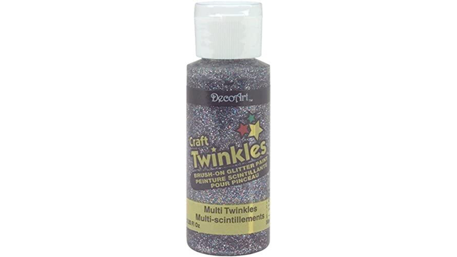 DECO ART TWINKLES CRAFT BRUSH-ON GLITTER PAINT 2 OZ