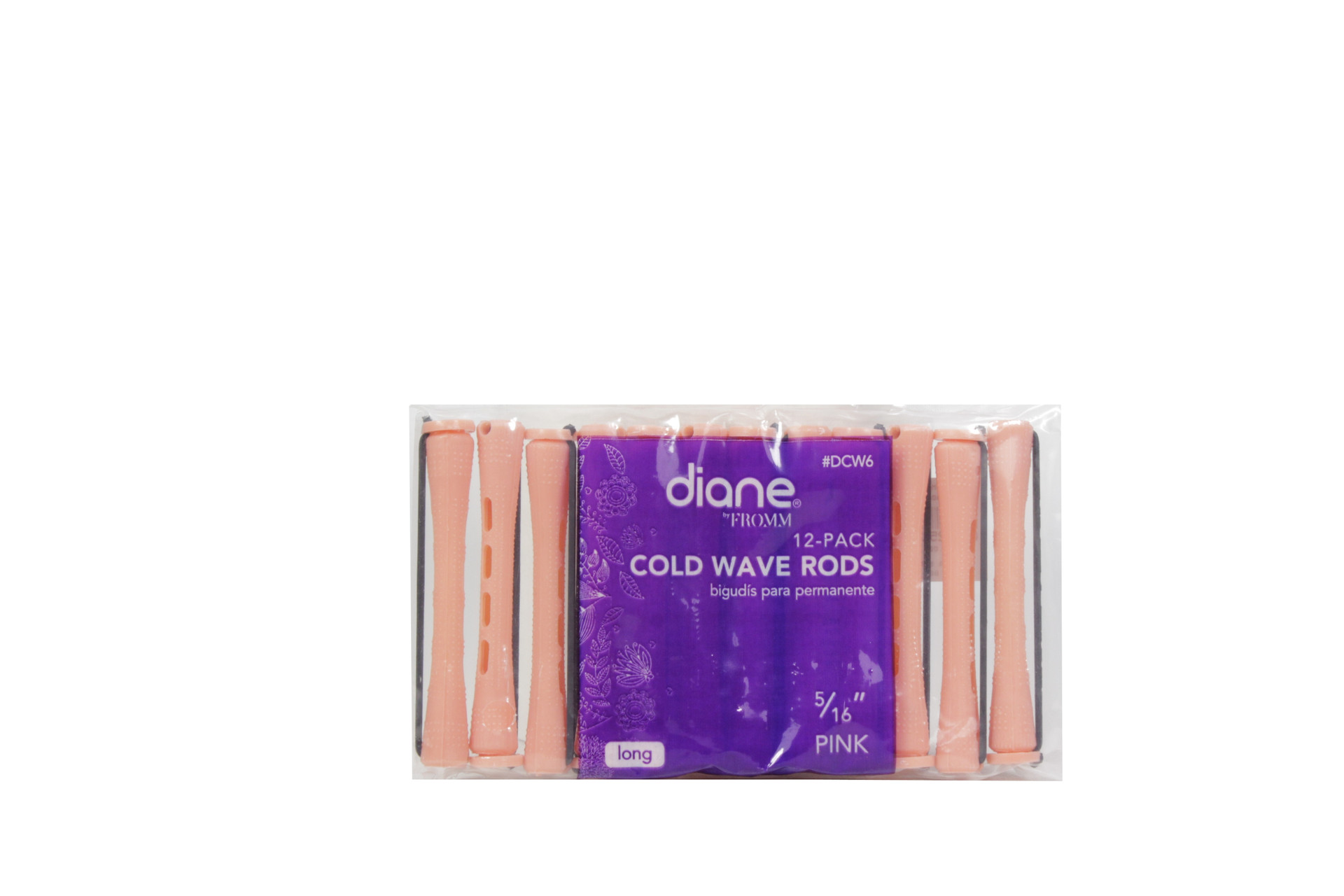 DIANE FROMM COLD WAVE RODS PINK LONG #DC W6 PK12 5/16"