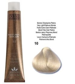 SOLFINE NATURAL COLOR #10 VERY LIGHT PLAT.BLONDE