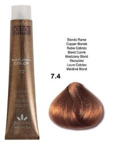 SOLFINE NATURAL COLOR #7.4 COOP. BLONDE