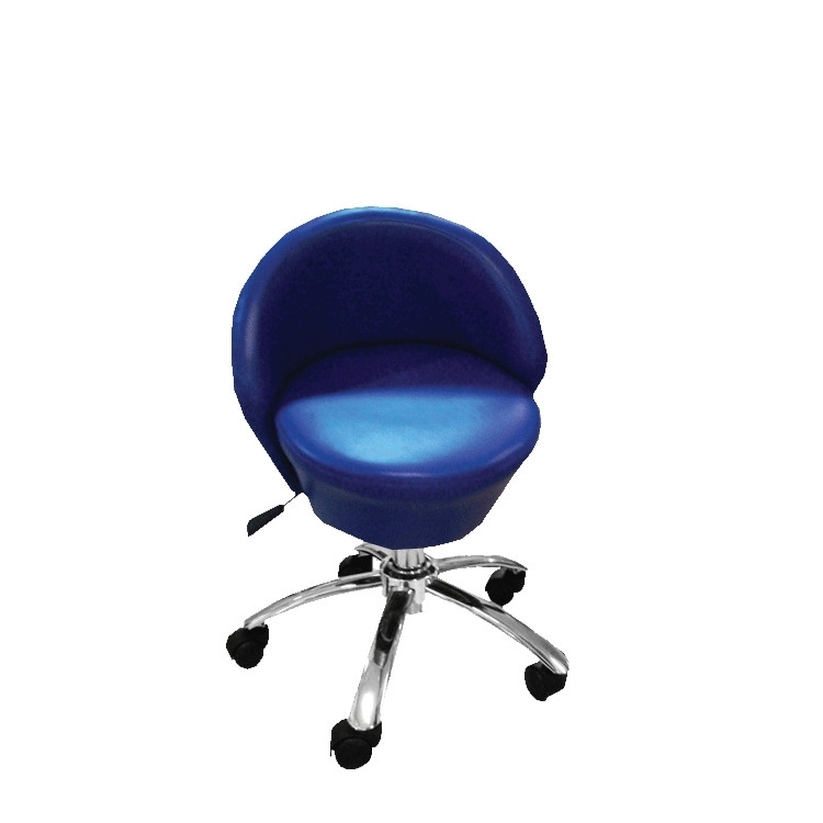 STOOL PEDI BLUE #833